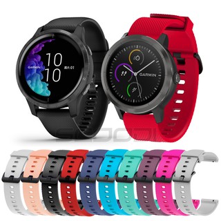 สายนาฬิกาซิลิโคน สำหรับ Garmin Vivoactive 3 Music HR Venu 20 มม.