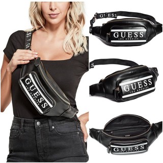 GUESS FACTORY MARISOLL GYM LOGO FANNY PACK กระเป๋าสะพาย/คาดเอว/คาดอกรุ่นใหม่ดีไซน์ยอดนิยมจาก GUESS FACTORY