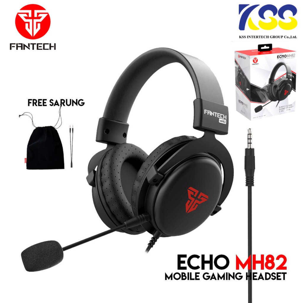 FANTECH MH82 ECHO MUTIPLATFORM HEADSET for Mobile Gaming หูฟังเกมมิ่งแบบครอบหัว มีไมโครโฟน ระบบสเตอร
