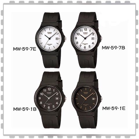 นาฬิกาข้อมือ CASIO รุ่น MW-59 สายเรซิน