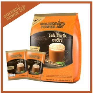 ชาชัก ชานม ตราโกลเด้น เพาเวอร์ (Golden Power Teh Tarik 3in1) 20 ซอง/ถุง