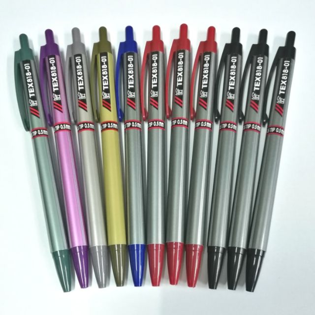 (6ด้าม,12ด้าม)ปากกาลูกลื่น TEX 818-01