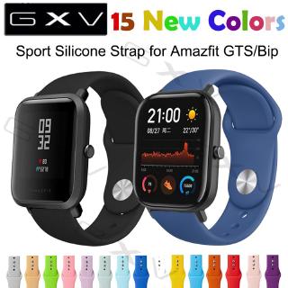 20 มิลลิเมตรซิลิโคนอ่อนนุ่มกีฬาวงสำหรับ Xiaomi Huami Amazfit GTS / Bip เยาวชนสายนาฬิกาสมาร์ท