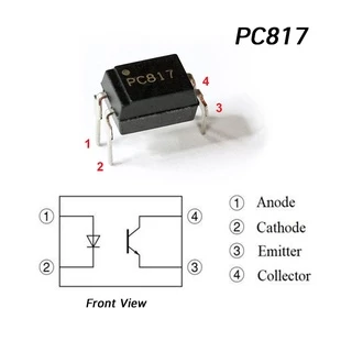 (2ตัว / 5 ตัว) ไอซี ออปโต้คัปเปลอร์ PC814 PC817 DIP-4 (Optocoupler/Photocoupler) PC817C High Density Mounting DIP4