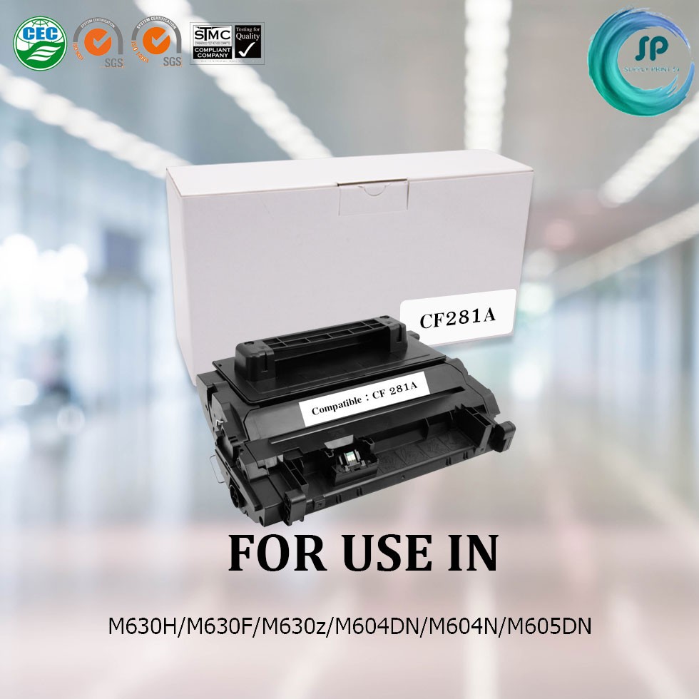 ตลับหมึกเลเซอร์เทียบเท่า CF281A สำหรับเครื่องพิมพ์ LaserJet M630H M630F M630z M604DN M604N M605DN