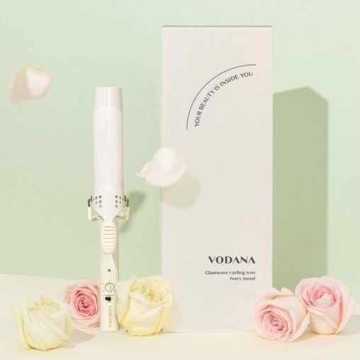 ( พร้อมส่ง ) Vodana Glamwave Curling Iron 32/36/40 mm สี Ivory mood เครื่องม้วนผม ลอนเป็นธรรมชาติ ดู