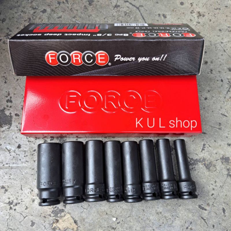 ชุดลูกบล็อก-ลูกยาว FORCE 3/8"