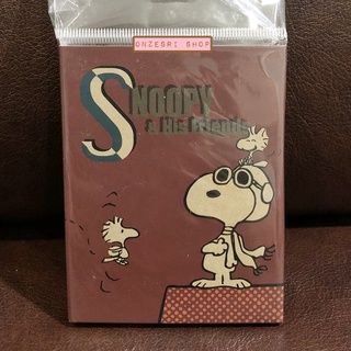 Sticky Note แบบเล่ม ลาย Snoopy Vintage Pilot มี Sticker ที่สามารถทำเป็น index ได้ด้วย