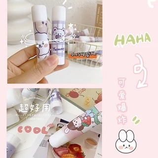 (P-110) กาวแท่ง 9 กรัม glue stick คุณภาพดี ลายน่ารัก เกาหลี การ์ตูน กาวPVA กาวแท่งพกพา พกพาสะดวก อุปกรณ์เครื่องเขียน