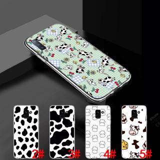 เคสโทรศัพท์สีใสพิมพ์ลายการ์ตูนวัว samsung a 5 a 6 plus a 7 a 8 a 9 2017 2018 m 10 m 20 m 30 m 40 56 a