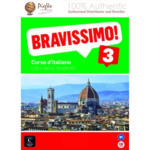 Bravissimo 3: curso de italiano Libro dello studente + Audio Paperback  : 9788415640172 (นำเข้าของแท