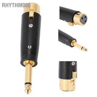 [Rhythm000] อะแดปเตอร์สายเคเบิ้ลเสียง 6.35มม. Mono Male To Xlr Female สําหรับกีตาร์ไมโครโฟน