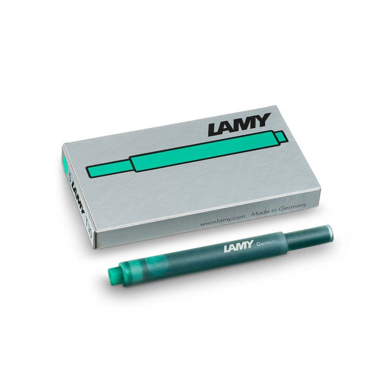 LAMY T10 Green Ink Cartridges (หมึกปากกาลามี่ สีเขียว)