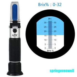 [springevenwell] เครื่องวัดแอลกอฮอล์ ไวน์ เบียร์ น้ําตาล 0-32%