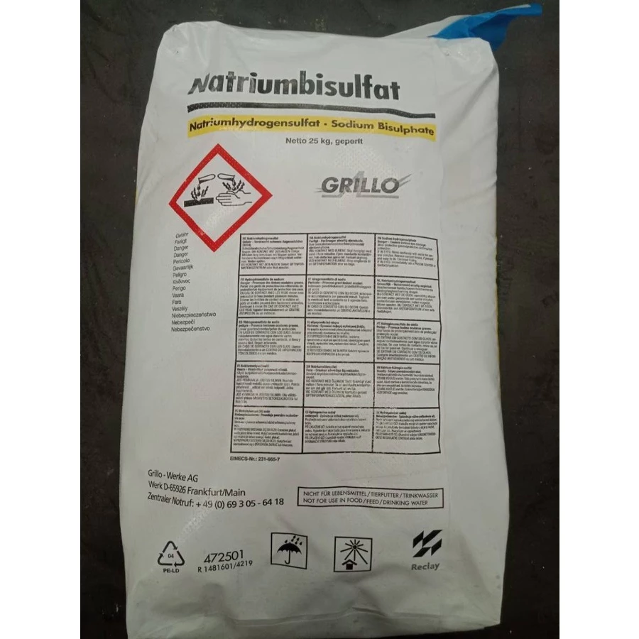 กรดเกลือแห้ง 25 กก. Sodium Bisulfate โซเดียมไบซัลเฟต