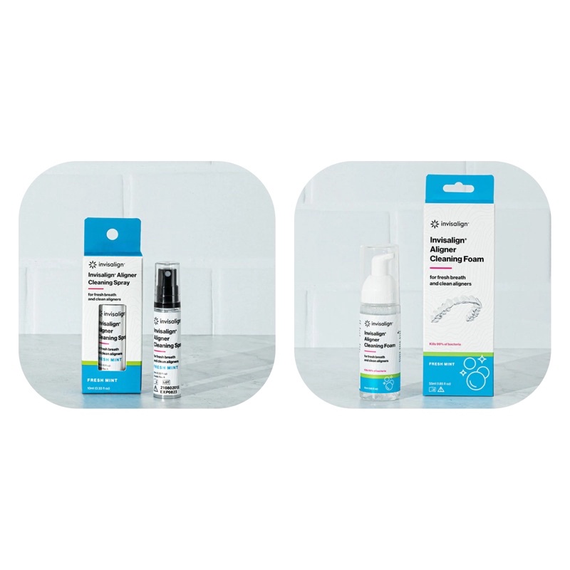 พร้อมส่ง📌 Invisalign สเปรย์ , โฟม ทำความสะอาดรีเทนเนอร์ Exp 2028🇺🇸