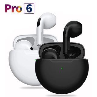 Air Pro 6 TWS หูฟังไร้สาย พร้อมไมโครโฟน บลูทูธ สําหรับ Apple iPhone Xiaomi Pro6