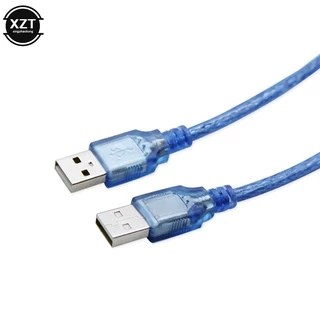 สายเคเบิลข้อมูล USB ตัวผู้ถึงตัวผู้เป็นสาย usb สองหัว 2.0 สายฮาร์ดไดรฟ์แบบป้องกันสายเคเบิลข้อมูล usb A/A
