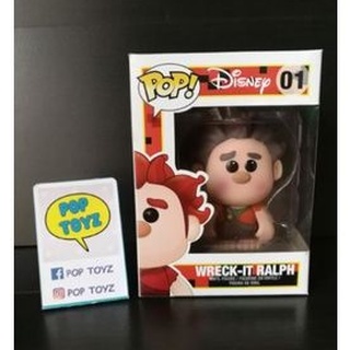 FUNKO POP Disney Wreck-it Ralph 01 ของแท้ งานเก่าเลิกผลิตแล้ว หายากมาก แถมกล่องใส มีของพร้อมส่งไม่ต้องรอพรีออเดอ ดิสนีย์