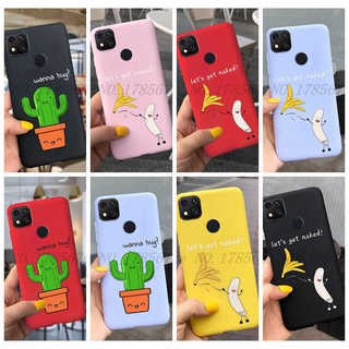 เคสโทรศัพท์มือถือลายการ์ตูนกระบองเพชรสําหรับ Xiaomi Redmi 9c / Redmi 9a / Redmi 9