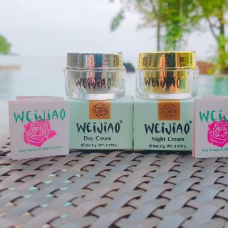 ครีมเหว่ยเจียว weijiaoขนาด5กรัมของแท้จากบริษัทโดยตรง 1ชุดมีกลางวันอละกลางคืน🌸พร้อมส่งทุกวัน🌸