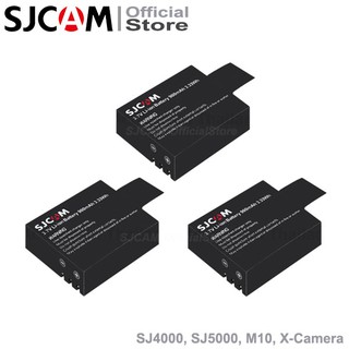 SJCAM Battery 900 mAh 3.7v For Action Camera Sj4000 Sj5000 M10 X1000 x 3 ก้อน แบตเตอรี่ แบตสำรอง กล้องแอคชั่น ดำน้ำ