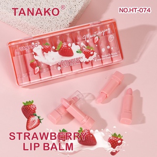 TANAKO Stawberry Lip Balm ลิปบาล์มบำรุงริมฝีปาก กลิ่นสตรอเบอร์รี่