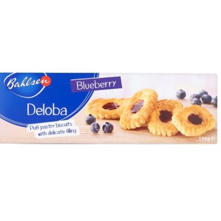 Bahlsen Blueberry Deloba puff pastry biscuits with delicate filling 100 gms