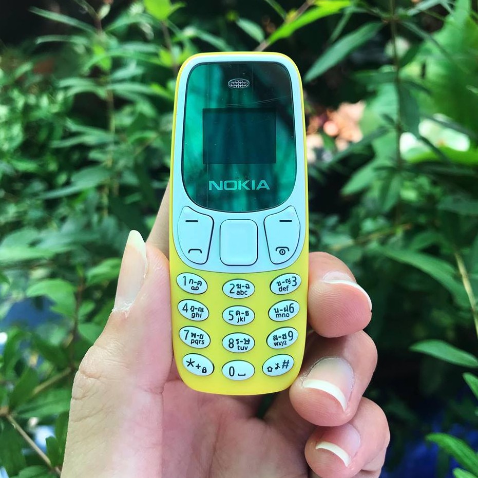 NOKIA โทรศัพท์มือถือ (สีเหลือง) ใช้งานได้ 2 ซิม โทรศัพท์ปุ่มกด รุ่นใหม่2020 โทรศัพท์จิ๋ว มือถือจิ๋ว  โนเกียจิ๋ว