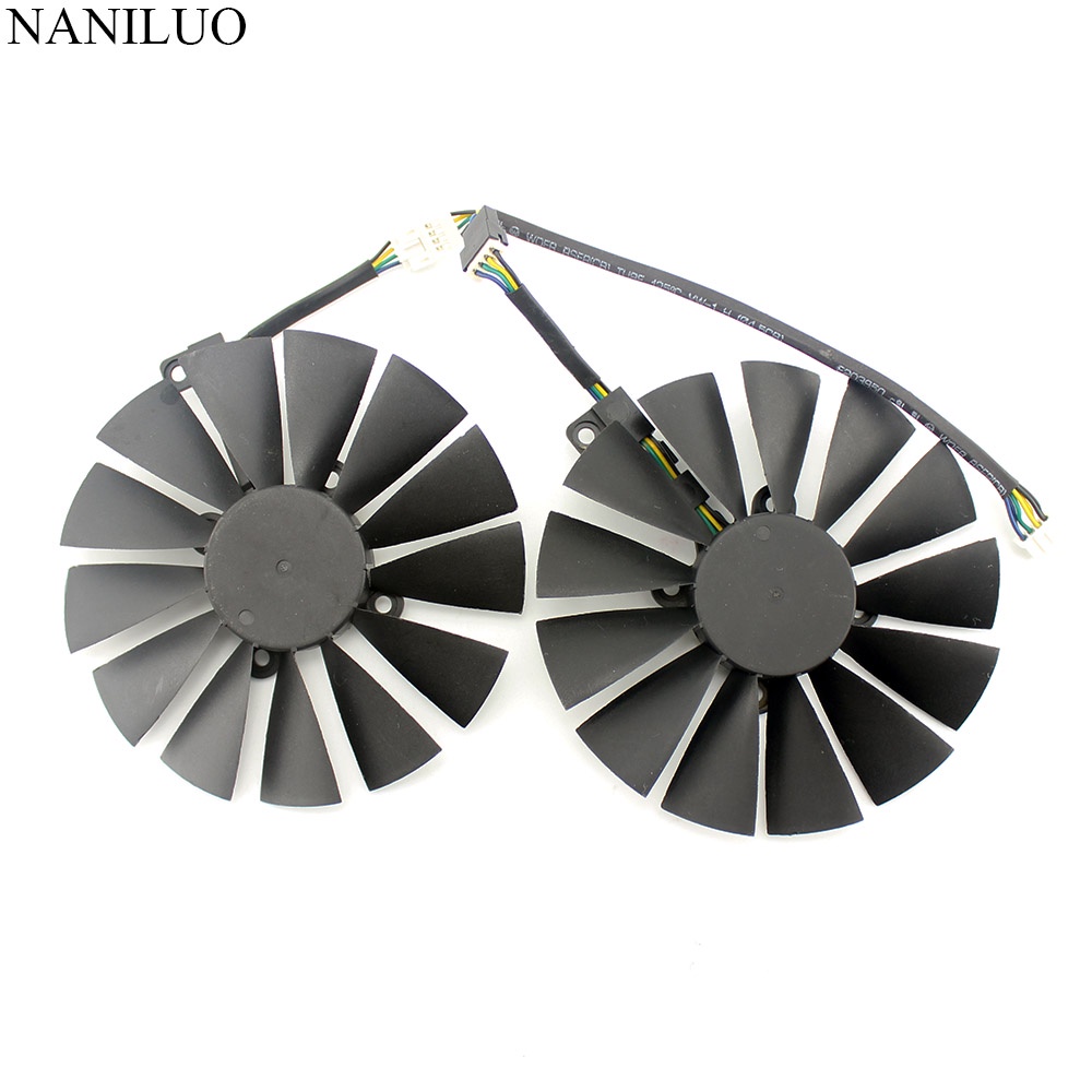 95 มม.4Pin ใหม่ PLD10010S12H Cooler พัดลมสําหรับ ASUS ROG STRIX Dual RX 470 580 570 RX470 GTX 1050Ti