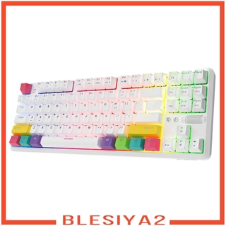 ( Blesiya 2 ) Ajazz คีย์บอร์ดบลูทูธ Type - C Rgb 2000 Mah 87 คีย์ Anti - Ghosting