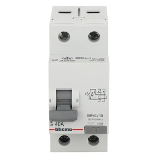 เบรกเกอร์ RCD B-TICINO 40A 2P RESIDUAL CURRENT DEVICE (RCD) 40A 2P B-TICINO