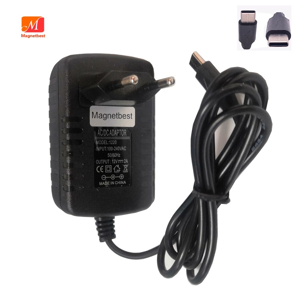 12V 2A ประเภท C อะแดปเตอร์สําหรับ CHUWI Hi10 X UBook Minibook (N4100) Hi13 Apollo Lapbook Pro 14 "Su
