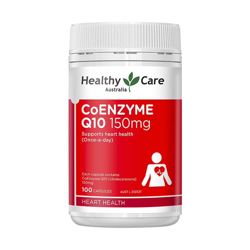 ออสเตรเลีย เฮลท์ตี้ แคร์ HC Coenzyme Q10 แคปซูล 100 แคปซูล 150 มก. โคเอ็นไซม์ Q10 ปกป้องหัวใจและหลอด