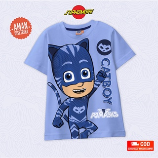 เสื้อยืด พิมพ์ลายตัวละคร Pj Mask Catboy สําหรับเด็ก