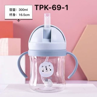 แก้วน้ำ แก้วน้ำเด็กหัดดื่ม ลายการ์ตูน ขนาด 250 ml.TPK-69