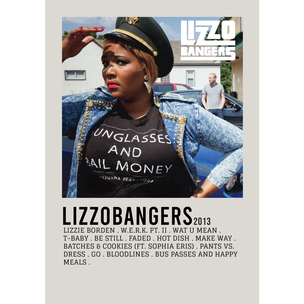 Poster Cover Album Lizzobangers by Lizzo for room/wall