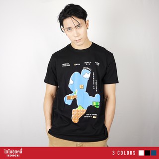 Unisex T-Shirt เสื้อยืดคอกลม แขนสั้น เสื้อยืดพิมพ์ลาย Mario ใส่ได้ทั้งผู้หญิง-ผู้ชาย/ รุ่น IA-089