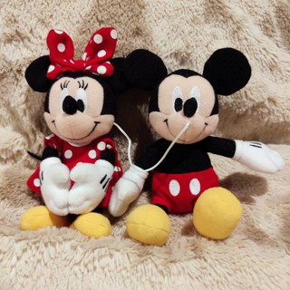 ขายคู่ ตุ๊กตา มิกกี้เม้าส์ มินนี่เม้าส์ Mickey Minnie ป้ายTDR งานคู่ มินนี่ก้นถ่วง หนักกว่ามิกกี้ ลิขสิทธิ์แท้ หายากมาก