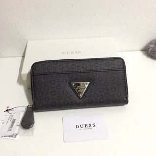 Guess leather wallet กระเป๋าสตางค์ใบยาวรุ่นซิปรอบ 💕🍭