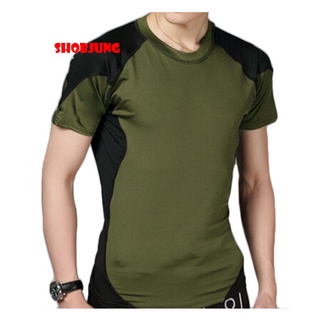 เสื้อกีฬาผ้าดี๊ดีใส่สบายสุดๆเกรดพรีเมี่ยม  สำหรับใส่ออกกำลังกาย 2สี ทูโทน ระบายอากาศดี Anti-odor