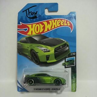 รถเหล็ก Hot wheels 17 NISSAN GT-R (R35) - GUACZILLA (ib30)