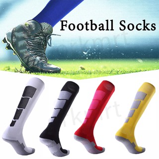ผู้ชายถุงเท้ากีฬากลางแจ้งบาสเกตบอลฟุตบอลยาวถุงเท้ากีฬาสำหรับวิ่งกีฬาMen Football Socks Breathable Sports Socks Orkmrt