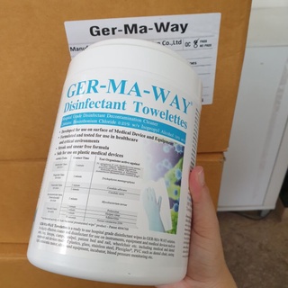 พร้อมส่ง GerMaWay ทิชชู่ฆ่าเชื้อ ผ้าฆ่าเชื้อทำความสะอาดพื้นผิว เปิดบิลได้ ส่งไว