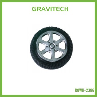 [Gravitechthai]26x8mm Wheel with 2mm Shaft - Black