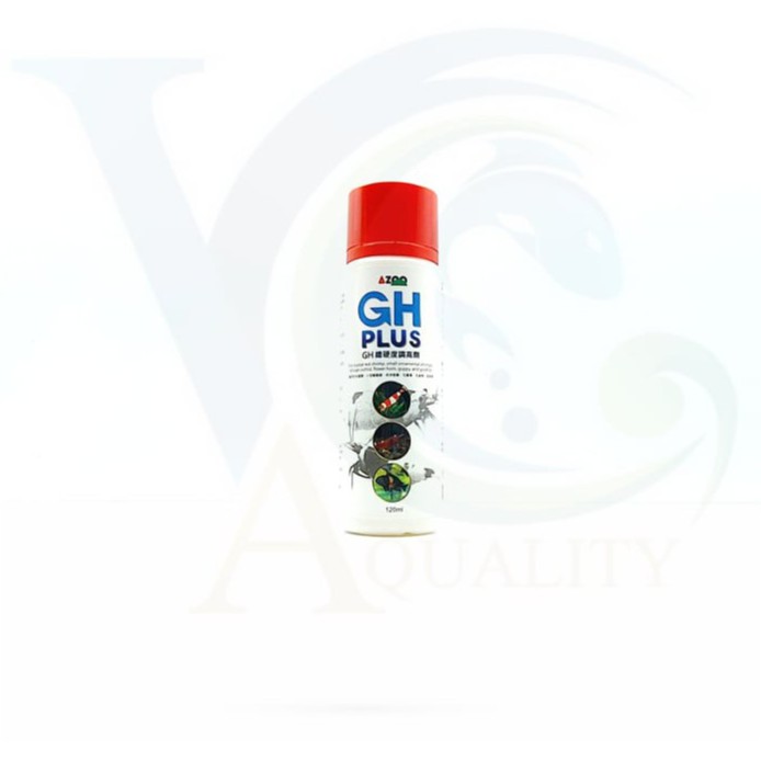 AZOO GH PLUS 120 ML(ปรับสภาพน้ำเสริมแร่ธาตุสำหรับปรับค่า GH โดยที่ไม่ส่งผลต่อค่าอื่นๆในน้ำด้วย)