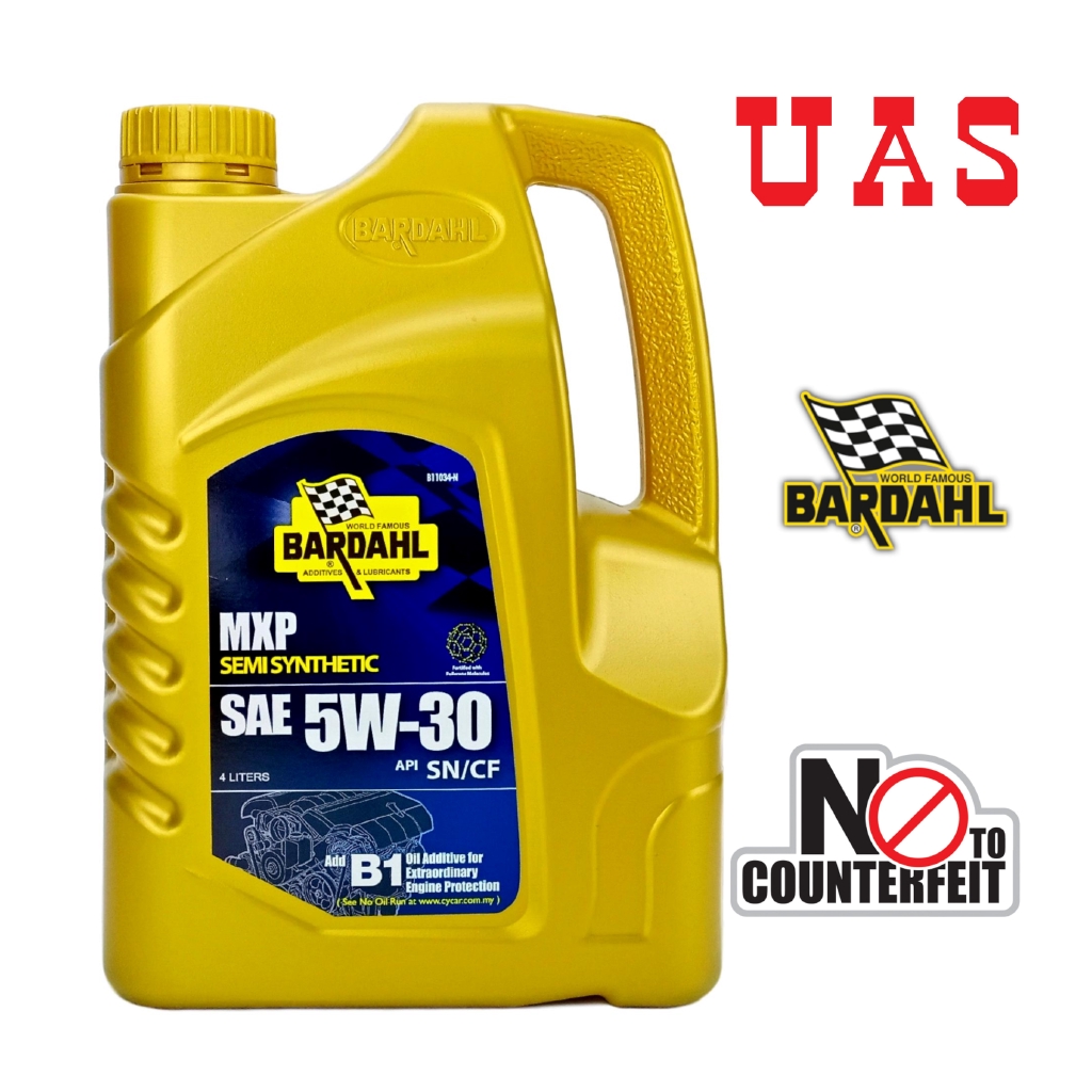 BARDAHL MXP Semi Synthetic 5W30 11034N (4L) น้ํามันเครื่องใช้ได้กับรถยนต์ทุกรุ่น