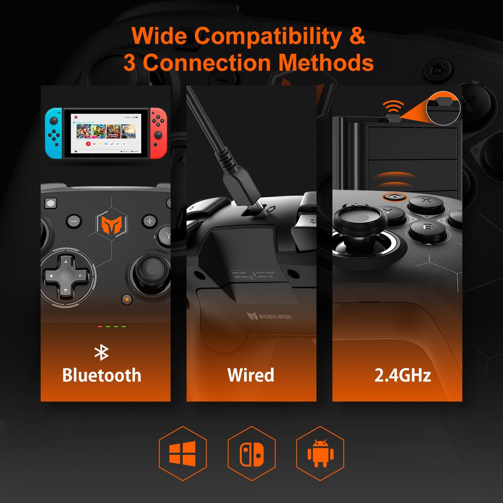 ตัวควบคุม Gamepad：BIGBIG WON Wireless Gaming Controller,Elitist S