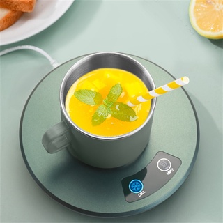 ใหม่ Fast Cooling ถ้วย2-In-1 Smart Cooling &amp; เครื่องทำความร้อน Coaster ไฟฟ้ากาแฟนมอุ่น Cooler เครื่องดื่มชาถ้วยกาแฟแก้ว Fast Cooling Coaster USB แบบพกพา Cynthia