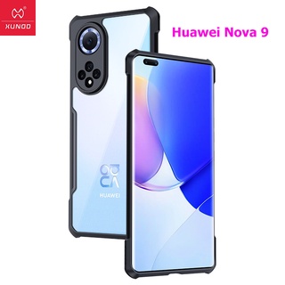 XUNDD เคส Huawei Nova 9 แท้💯% เคสกันกระแทก เคสคลุมกันกล้อง แบบขอบนิ่ม-หลังแข็ง ด้านหลังใส